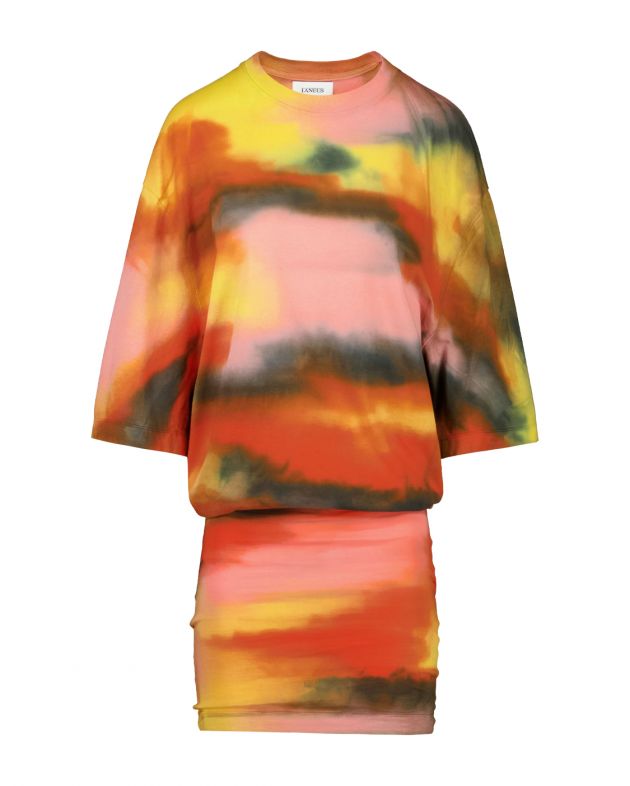 LANEUS Платье мини тай-дай, цвет разноцветный - изображение 1