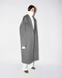 Пальто с шалевым воротником, цвет серый - миниатюра 4