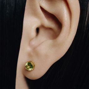 Пусеты Baby Cartoon с хризолитами