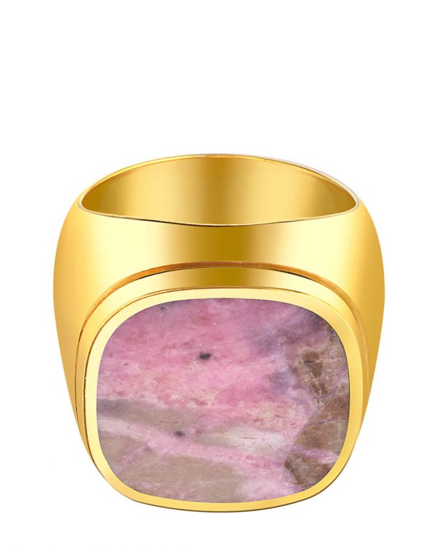 Gohar Кольцо-печатка Gohar х NUSELF, цвет розовый - изображение 1