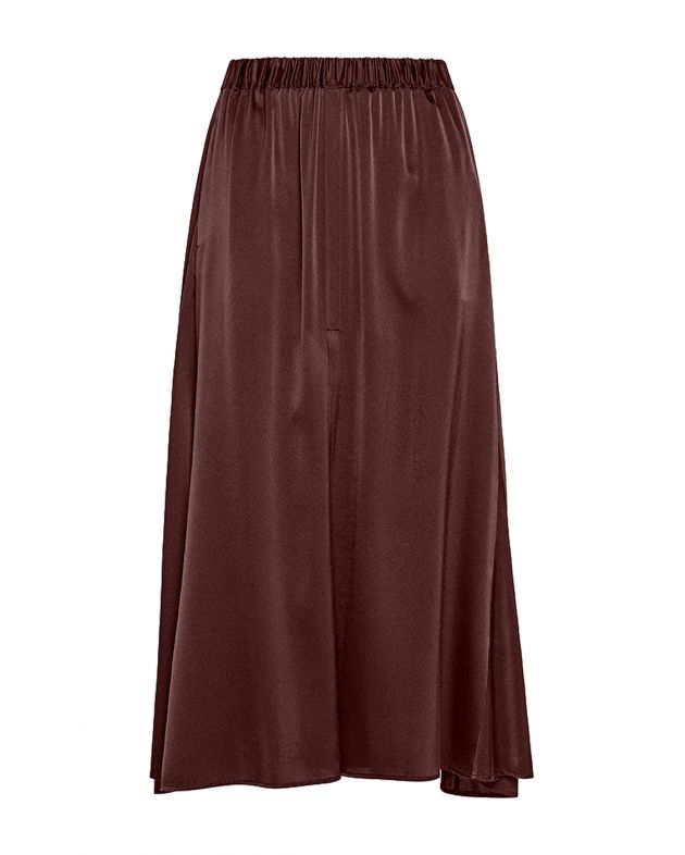 Forte Forte Атласная юбка миди, цвет бордовый - изображение 1