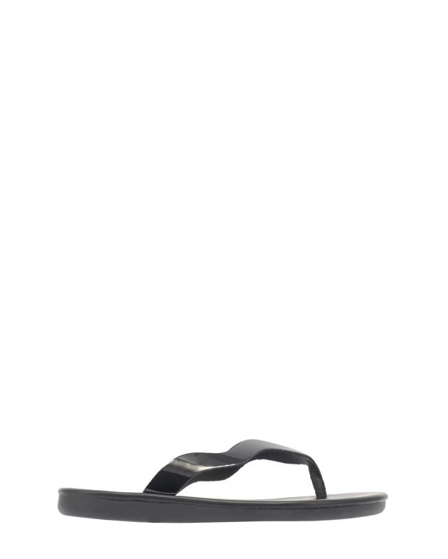 Ancient Greek Sandals Кожаные сандалии Laconia flip-flop, цвет черный - изображение 1
