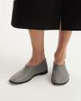 Кожаные балетки Heel Socks, цвет серый - миниатюра 2