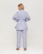 Хлопковая пижама Aysha с брюками, цвет голубой - миниатюра 8