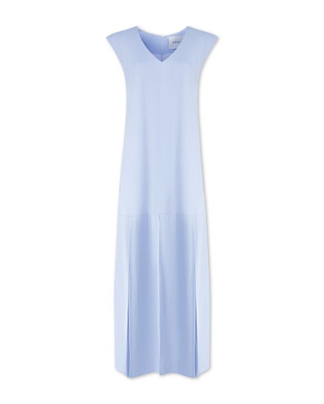 Róhe Платье с акцентным подолом, цвет голубой - изображение 1