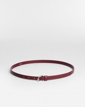 Узкий ремень из кожи