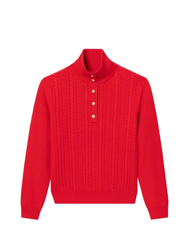 A.P.C. Шерстяной свитер Thea, цвет красный - изображение 1
