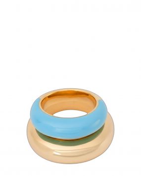 Набор из двух колец Blue & Gold Donut