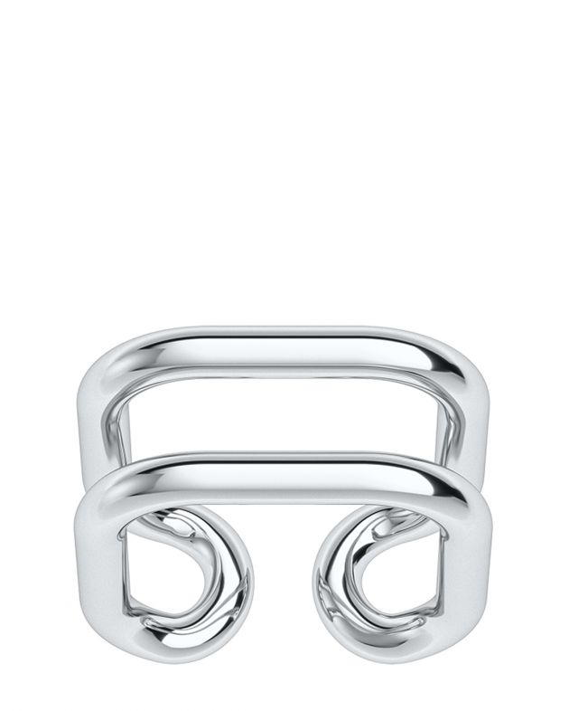Кольцо Tube, цвет серебряный - изображение 1