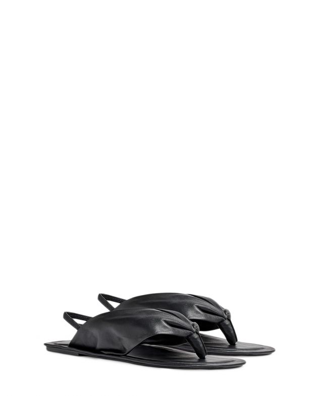 LOULOU STUDIO Кожаные сандалии Sahado, цвет черный - изображение 1