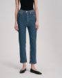 Re/Done Прямые джинсы в стиле 70-х с ультравысокой посадкой, цвет синий - миниатюра 2