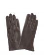 Glove Story Кожаные перчатки с шелковым подкладом, цвет cерый - миниатюра 1