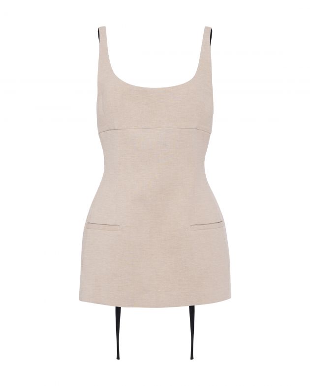 TELA Топ, цвет бежевый - изображение 1