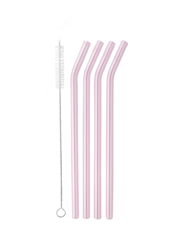 Комплект трубочек (4 шт), цвет розовый - изображение 1