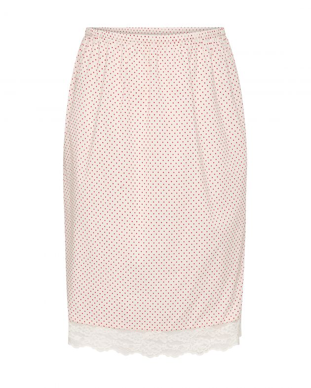 POSSE Юбка в горошек, цвет кремовый - изображение 1