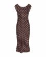 POSSE Платье в горошек, цвет коричневый - миниатюра 1