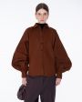 Made in Tomboy Блуза Claire с объемными рукавами, цвет коричневый - миниатюра 5