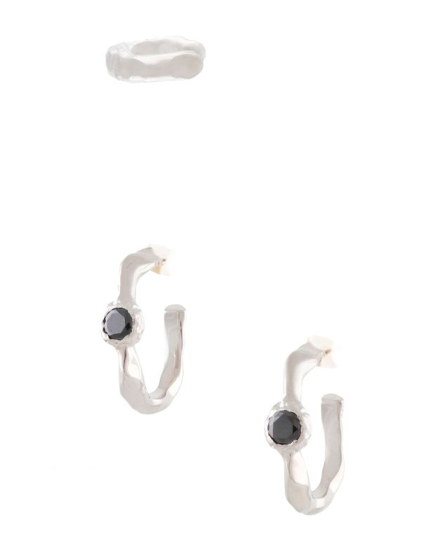 Joanna Laura Constantine Комплект из каффа и двух серег со шпинелью, цвет серебряный - изображение 1