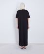 LOULOU STUDIO Платье-футболка Arue, цвет черный - миниатюра 4