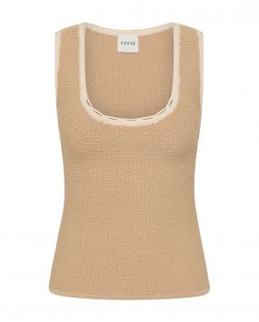 Топ из вязаного трикотажа