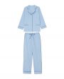 Пижама (рубашка/брюки), цвет голубой - миниатюра 1