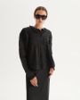 Блуза Rosy с кружевом и отстрочками, цвет черный - миниатюра 6