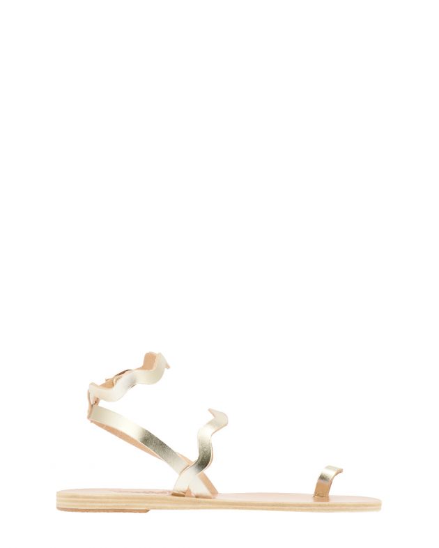 Ancient Greek Sandals Кожаные сандалии Elounda, цвет серебристый - изображение 1