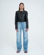 DARKPARK Прямые джинсы Lu с принтом, цвет голубой - миниатюра 2
