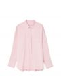 Рубашка оверсайз с карманом, цвет розовый - миниатюра 1