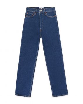 Прямые джинсы в стиле 70-х с ультравысокой посадкой
