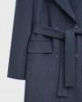 Двубортное пальто, цвет серый - миниатюра 8