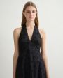 POSSE Платье с вышивкой, цвет черный - миниатюра 3