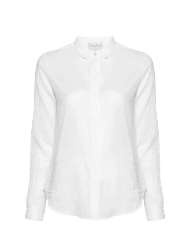 Forte Forte Полупрозрачная рубашка, цвет белый - изображение 1