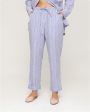 Хлопковая пижама Aysha с брюками, цвет голубой - миниатюра 6