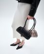 YUZEFI Сумка с ручками Oyster Shoulder Bag, цвет рептилия - миниатюра 4