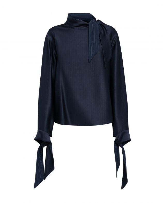 TELA Блуза, цвет синий - изображение 1