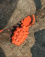 Дутые плетеные сандалии Cabersa из кожи, цвет оранжевый - миниатюра 5