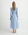 POSSE Платье в горошек, цвет голубой - миниатюра 4