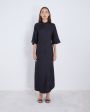 LOULOU STUDIO Шелковое платье-рубашка Durion, цвет черный - миниатюра 2