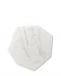 Асимметричная сервировочная доска Marmo из мрамора, цвет белый - миниатюра 1