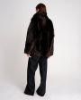 Двусторонняя куртка-дубленка Toscana, цвет коричневый - миниатюра 7