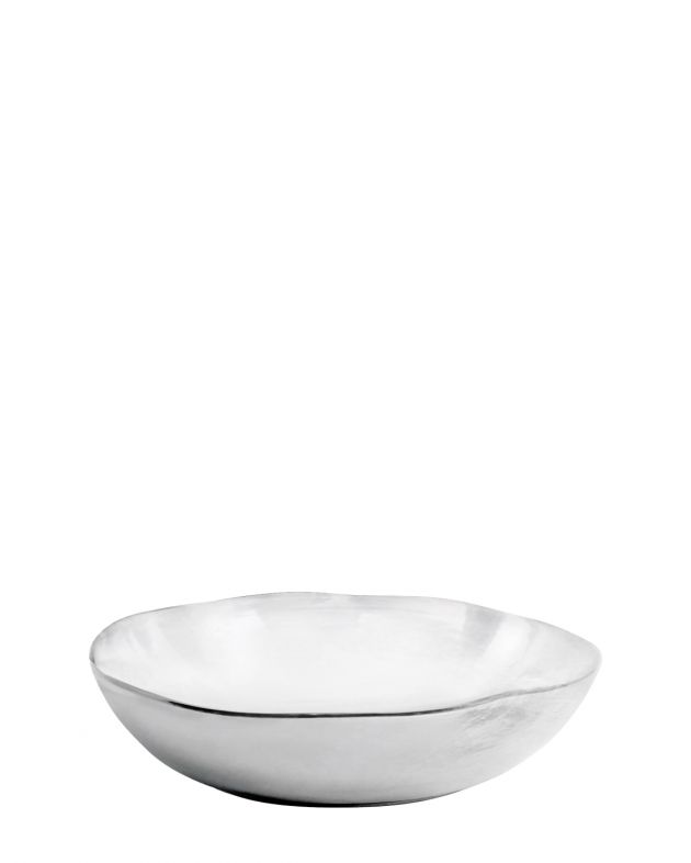 Bitossi Серебристая миска Funky Table из фарфора, цвет серебряный - изображение 1