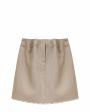 COIS Юбка UNFOLD из итальянской шерсти с шелком, цвет бежевый - миниатюра 1