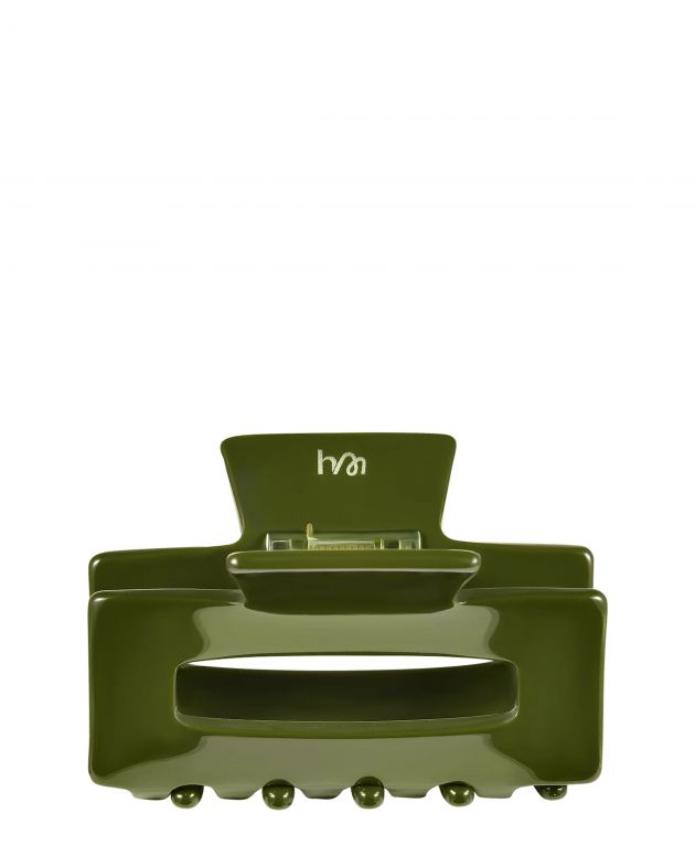 Hairmates Краб прямоугольный, оливковый, цвет зеленый - изображение 1