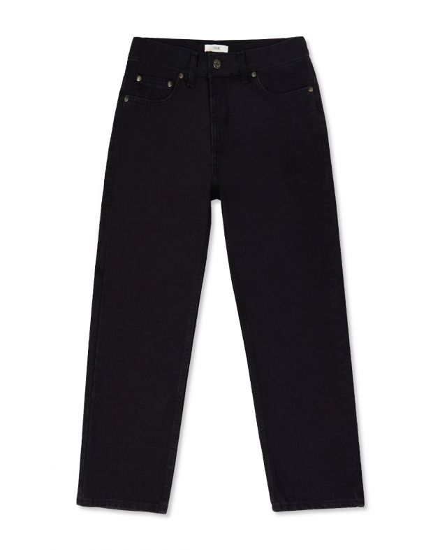 Прямые укороченные джинсы Ross, цвет черный - изображение 1