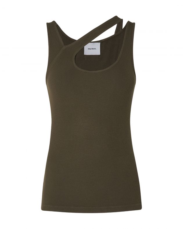 HALFBOY Майка-топ, цвет зеленый - изображение 1