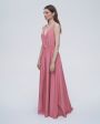 Forte Forte Платье макси с глубоким вырезом, цвет розовый - миниатюра 3