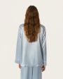 The Ayris Пижамная рубашка The Ayris Coco, цвет серебристый - миниатюра 6