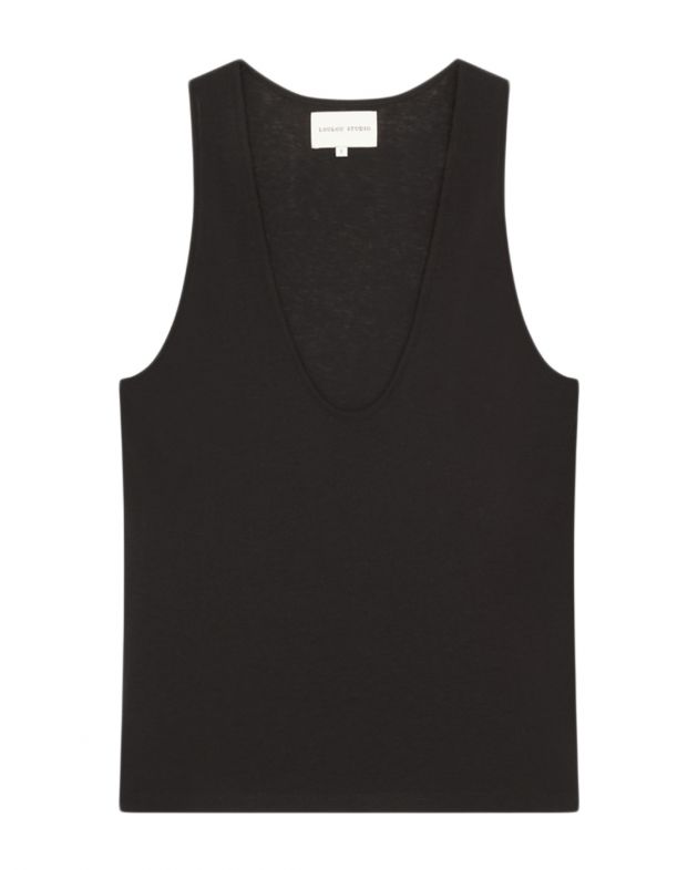 LOULOU DE SAISON Майка Albia, цвет черный - изображение 1