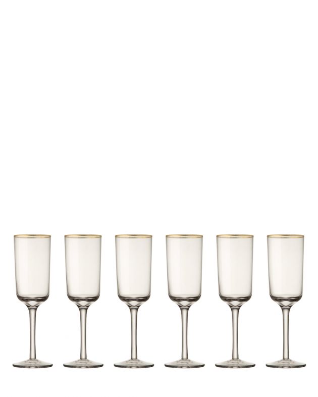 Bitossi Набор бокалов для шампанского (6 штук), цвет прозрачный - изображение 1